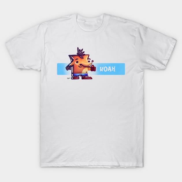 Crash has Something to Say T-Shirt by amiibler